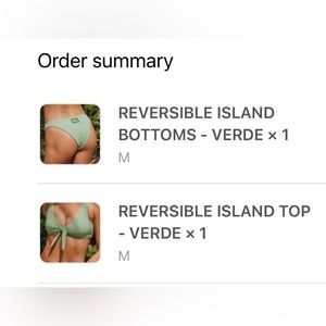 Daily Drills Reversible Island Bikini - Green